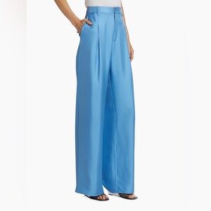 LaPointe Silk Relaxed Pleated Pants